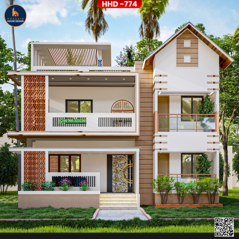 HHD 774 | Duplex House Design in Shibchar, Madaripur